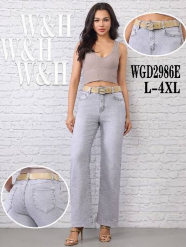 Spodnie damskie jeans Roz L-4XL, 1 Kolor .Paczka 10 szt